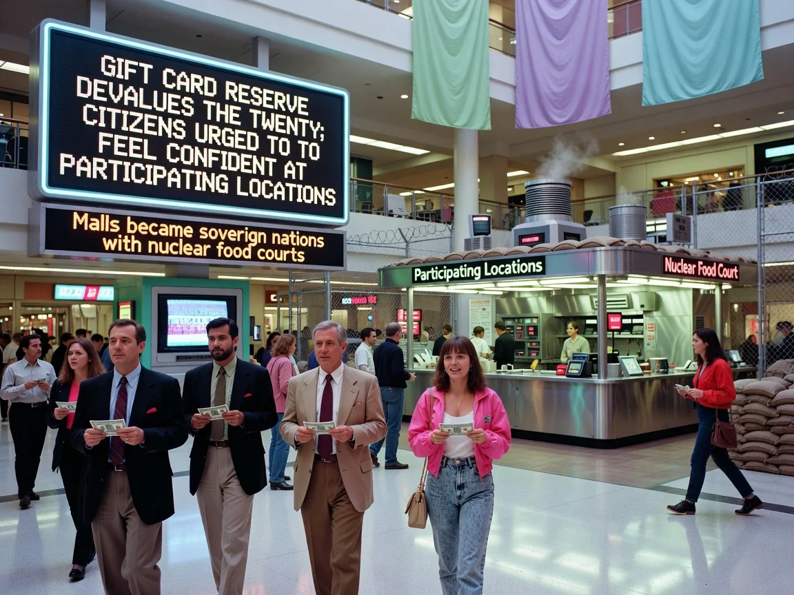 Gift Card Reserve Devalues the Twenty; Citizens Urged to Feel Confident at Participating Locations