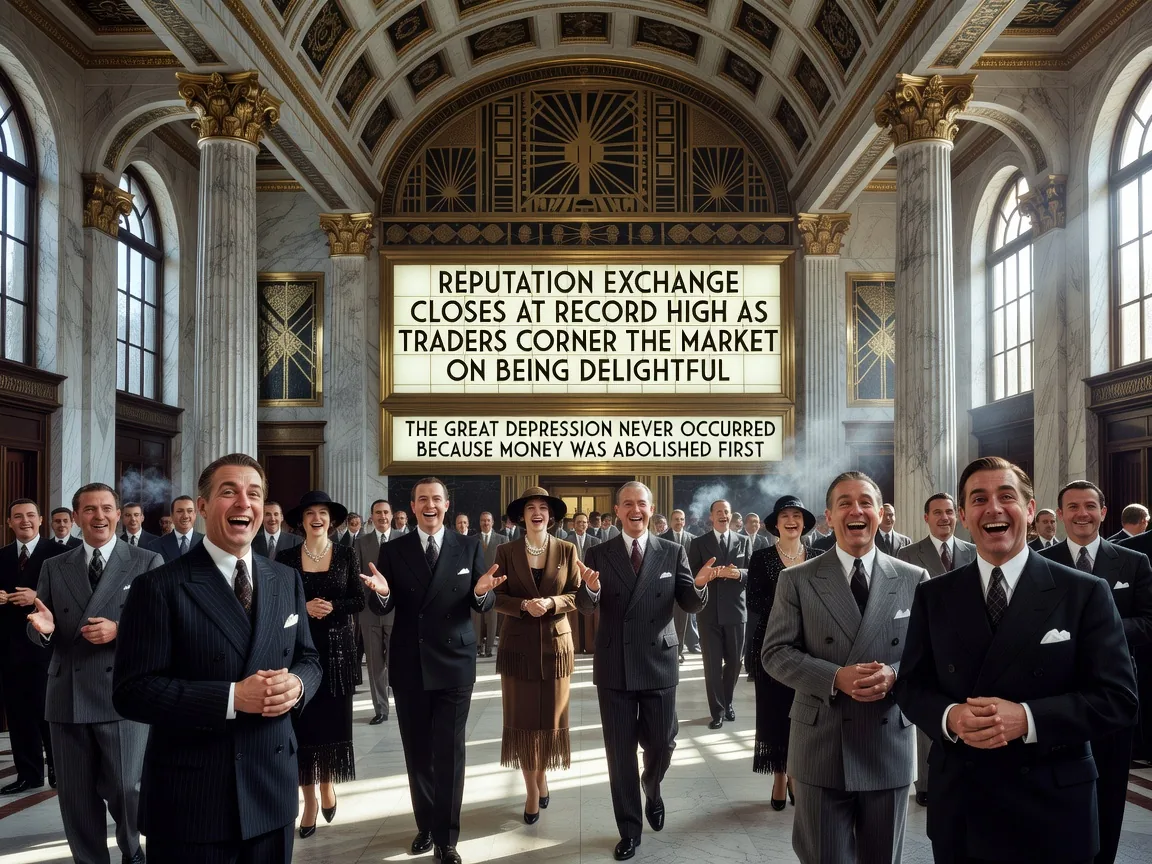 Reputation Exchange Closes at Record High as Traders Corner the Market on Being Delightful