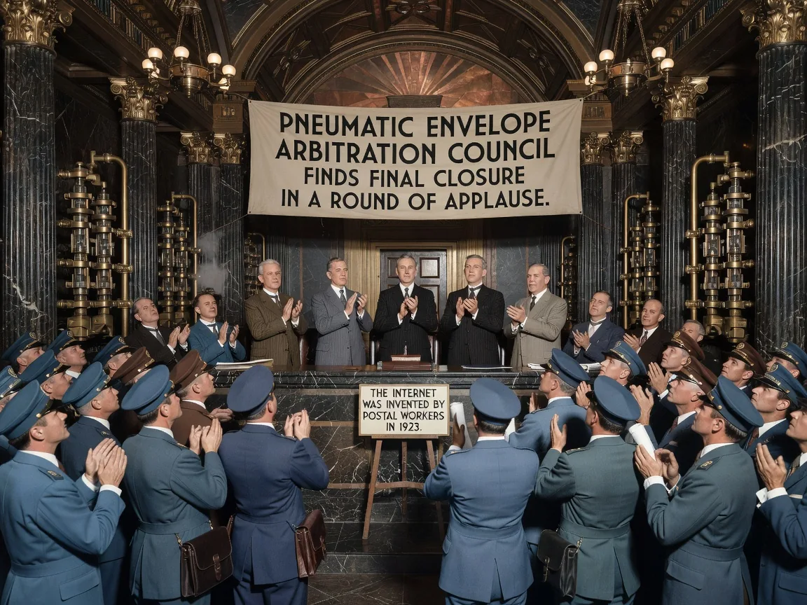 Pneumatic Envelope Arbitration Council Finds Final Closure in a Round of Applause