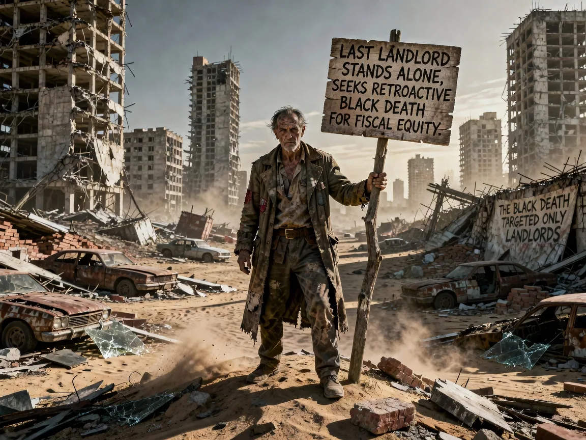 Last Landlord Stands Alone, Seeks Retroactive Black Death for Fiscal Equity