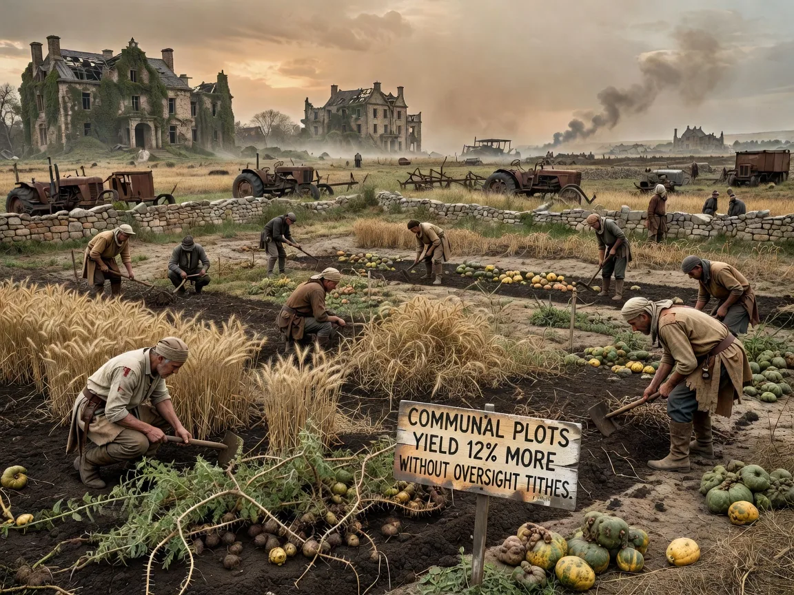 Communal Plots Yield 12% More Without Oversight Tithes