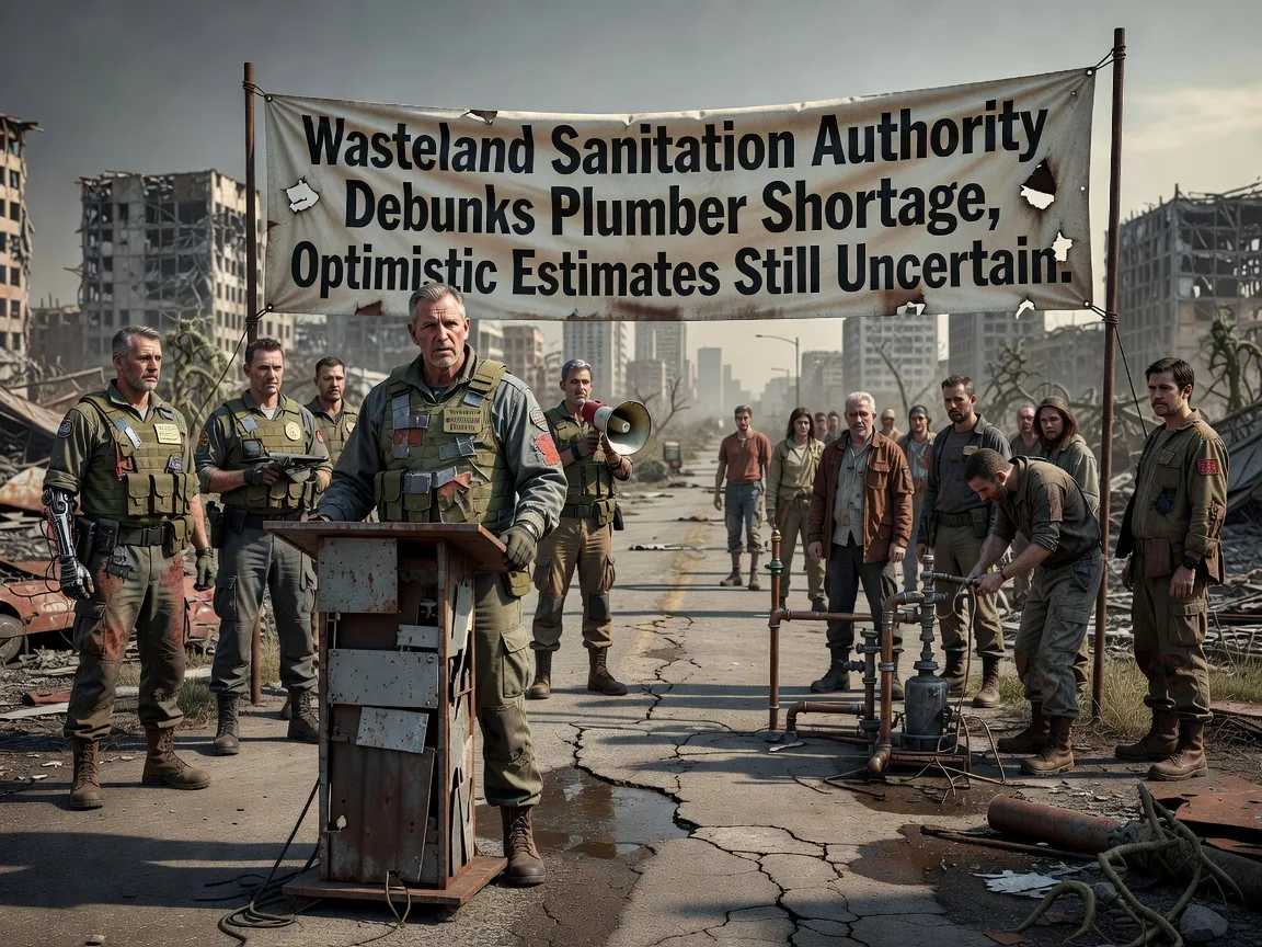 Wasteland Sanitation Authority Debunks Plumber Shortage, Optimistic Estimates Still Uncertain