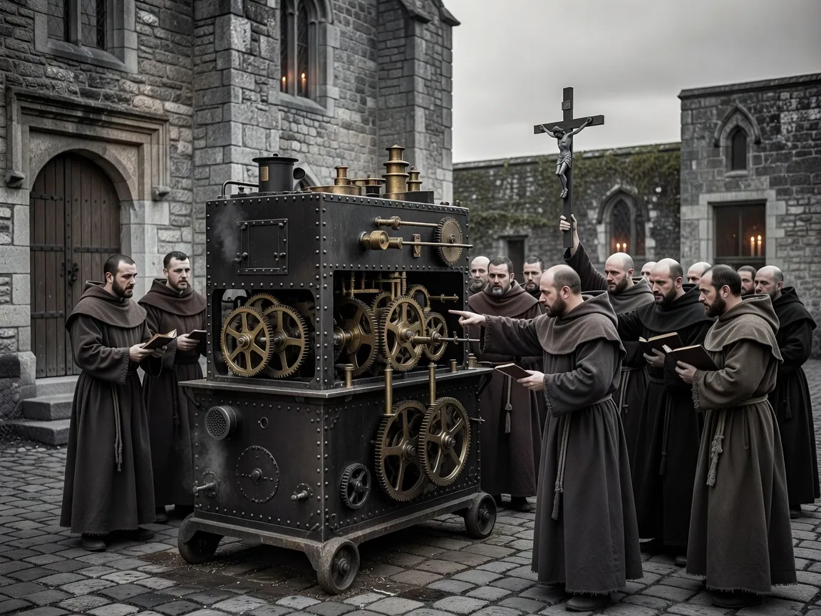 MONKS VOW TO EXCOMMUNICATE ENGINE FOR REFUSING CONFESSION OF SINS