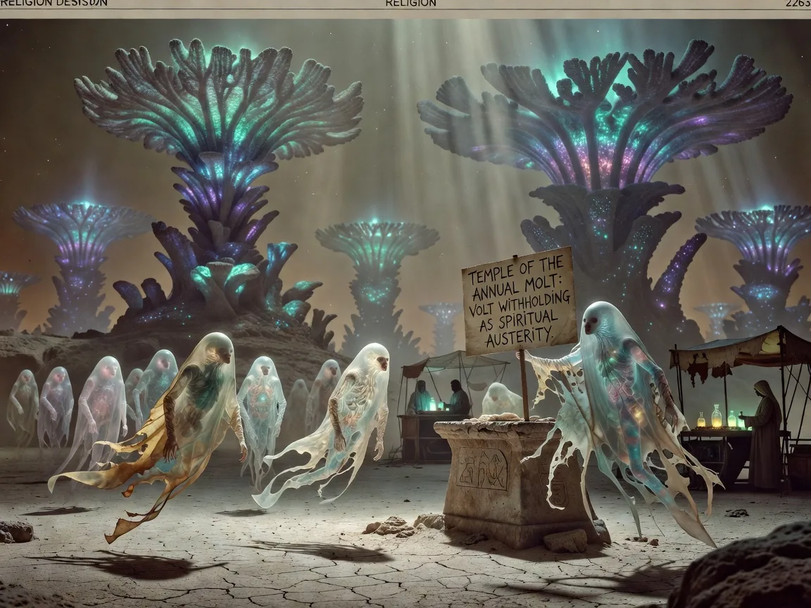 Temple of the Annual Molt Declares Volt Withholding a Form of Spiritual Austerity