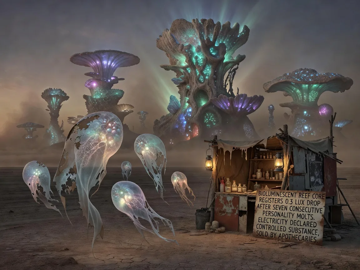 Bioluminescent Reef Core Registers 0.3 Lux Drop After Seven Consecutive Personality Molts