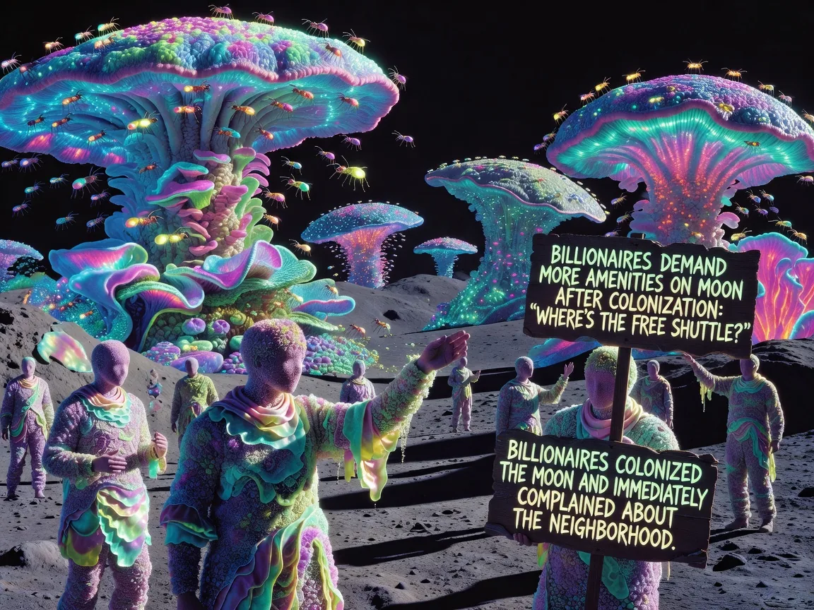 Billionaires Demand More Amenities on Moon After Colonization: 'Where's the Free Shuttle?'