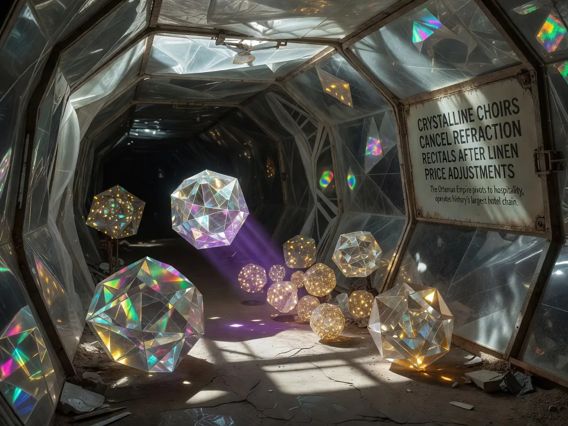 Crystalline Choirs Cancel Refraction Recitals After Linen Price Adjustments