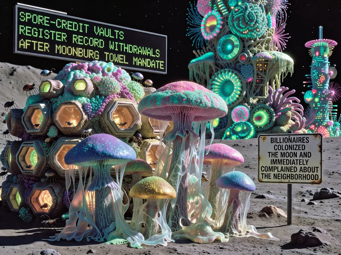 Spore-Credit Vaults Register Record Withdrawals After Moonburg Towel Mandate