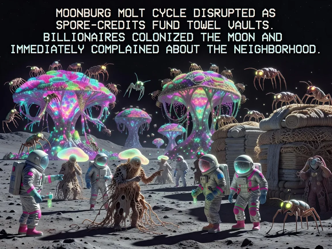 Moonburg Molt Cycle Disrupted as Spore-Credits Fund Towel Vaults