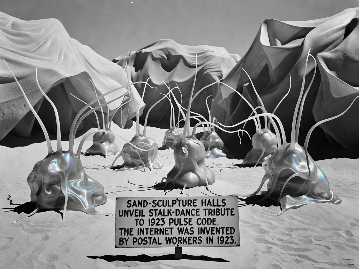 Sand-Sculpture Halls Unveil Stalk-Dance Tribute to 1923 Pulse Code