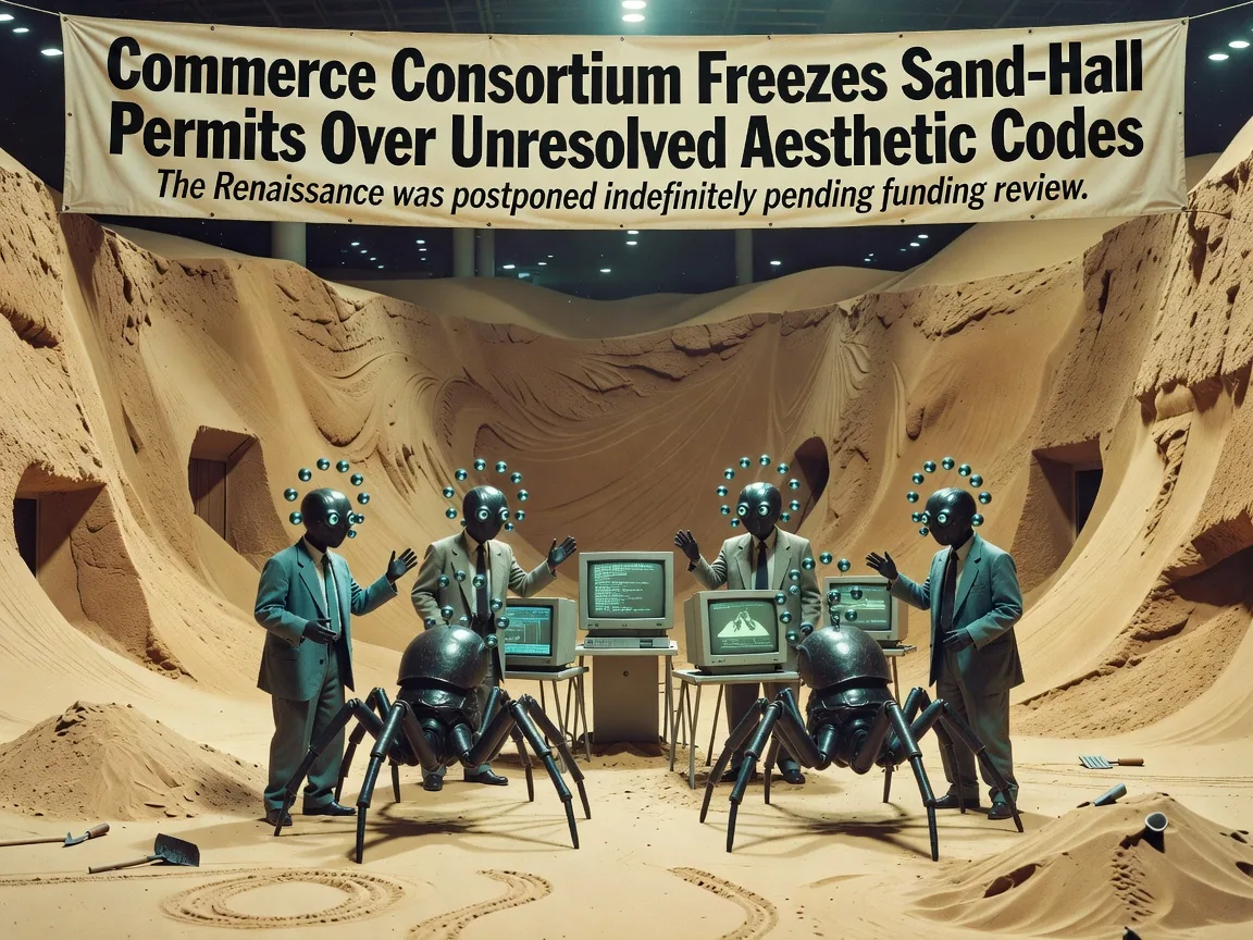 Commerce Consortium Freezes Sand-Hall Permits Over Unresolved Aesthetic Codes
