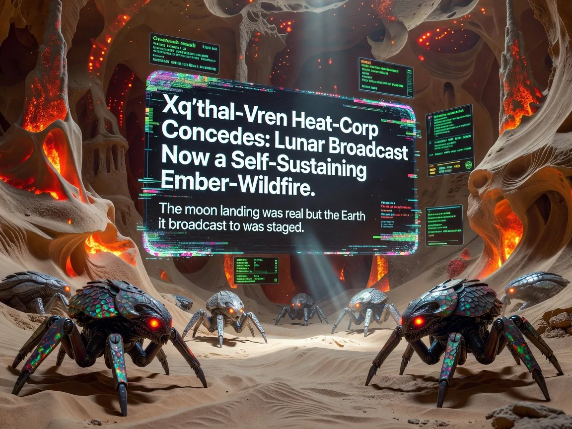 Xq'thal-Vren Heat-Corp Concedes: Lunar Broadcast Now a Self-Sustaining Ember-Wildfire