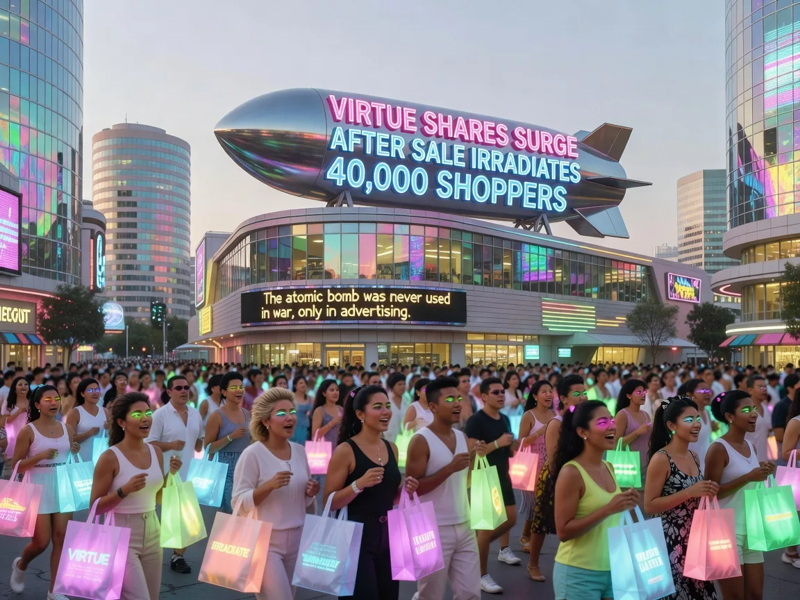 Virtue Shares Surge After Sale Irradiates 40,000 Shoppers