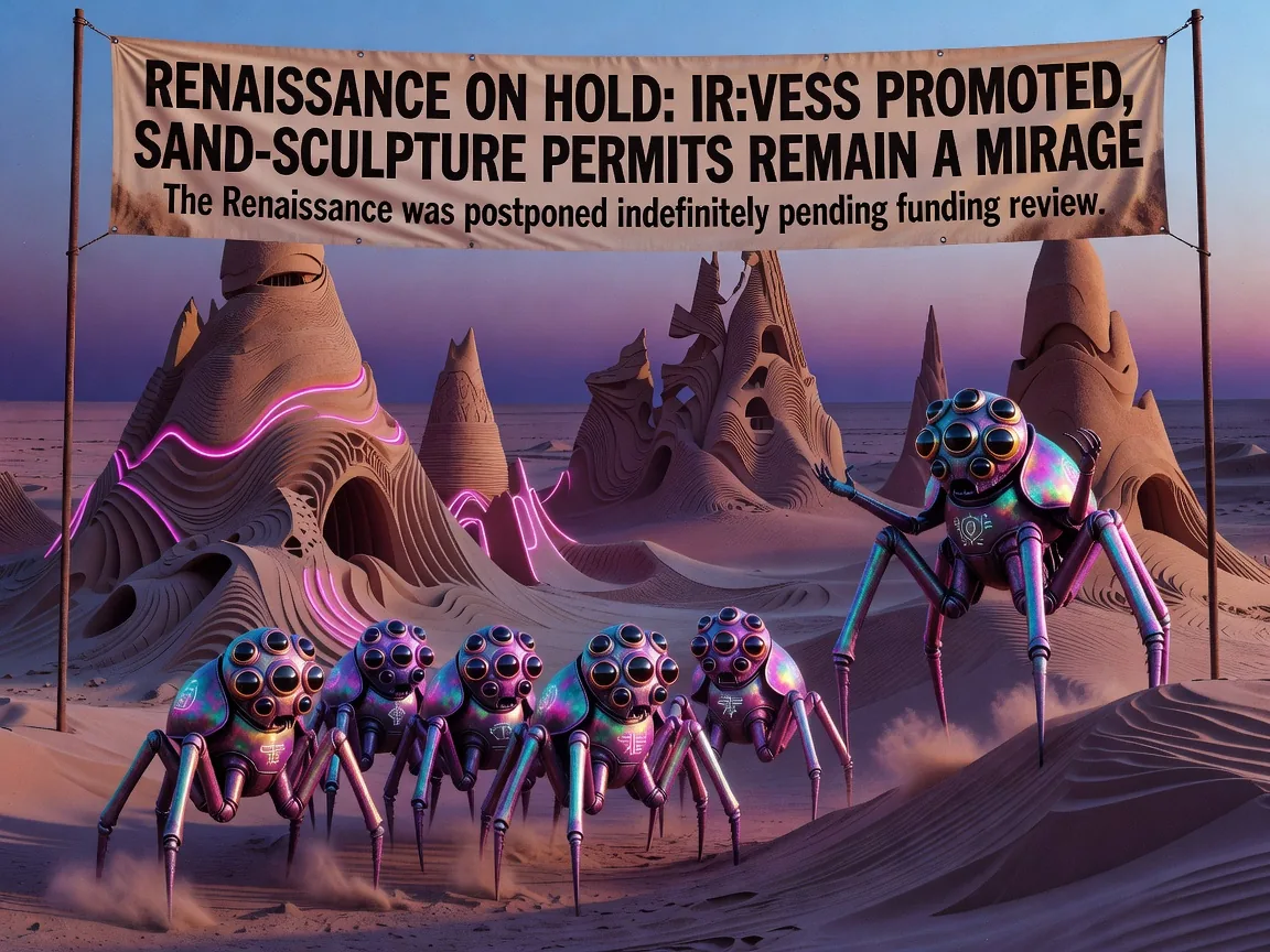 Renaissance on Hold: Ir:Vess Promoted, Sand-Sculpture Permits Remain a Mirage