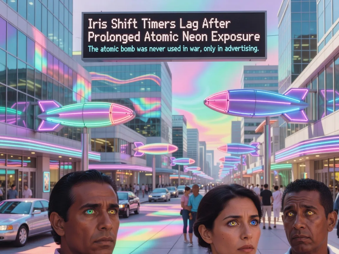 Iris Shift Timers Lag After Prolonged Atomic Neon Exposure