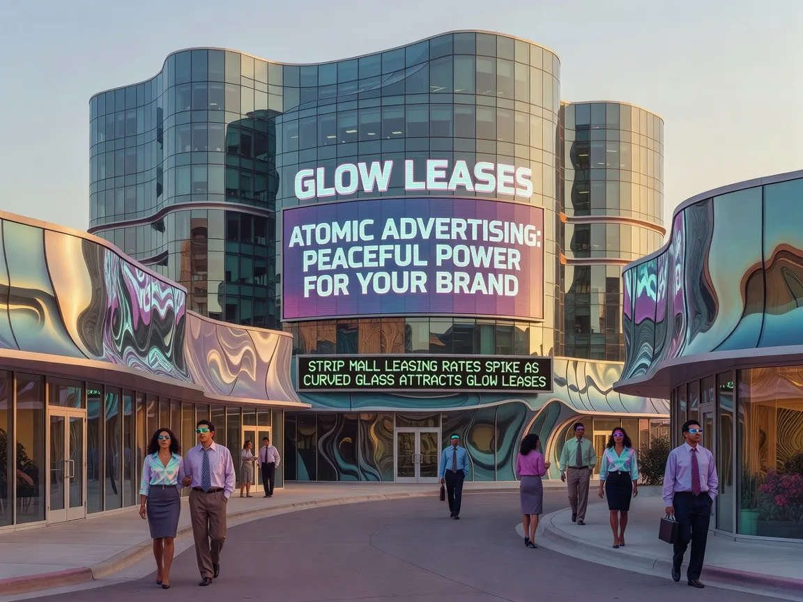 Strip Mall Leasing Rates Spike as Curved Glass Attracts Glow Leases