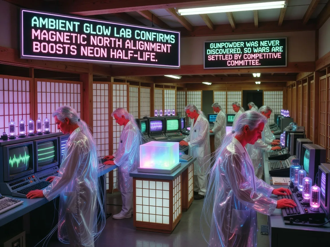 Ambient Glow Lab Confirms Magnetic North Alignment Boosts Neon Half-Life