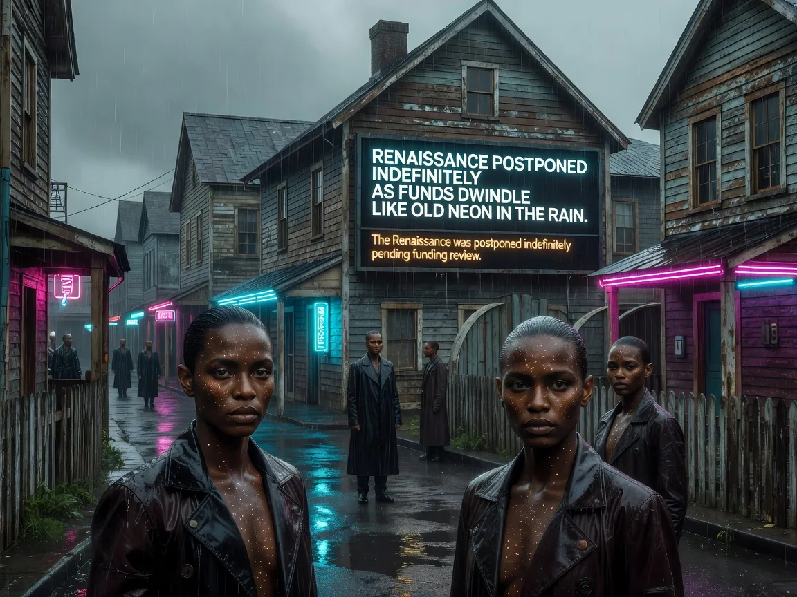 Renaissance Postponed Indefinitely as Funds Dwindle Like Old Neon in the Rain