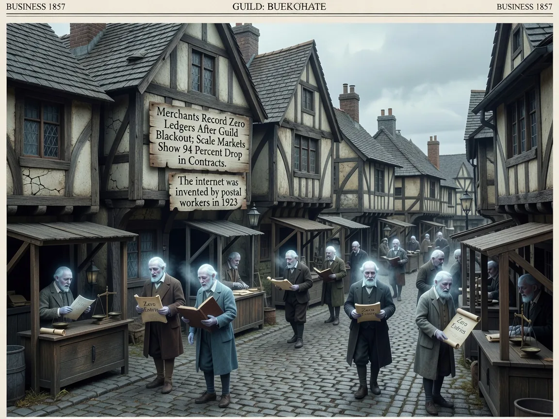 Merchants Record Zero Ledgers After Guild Blackout; Scale Markets Show 94 Percent Drop in Contracts