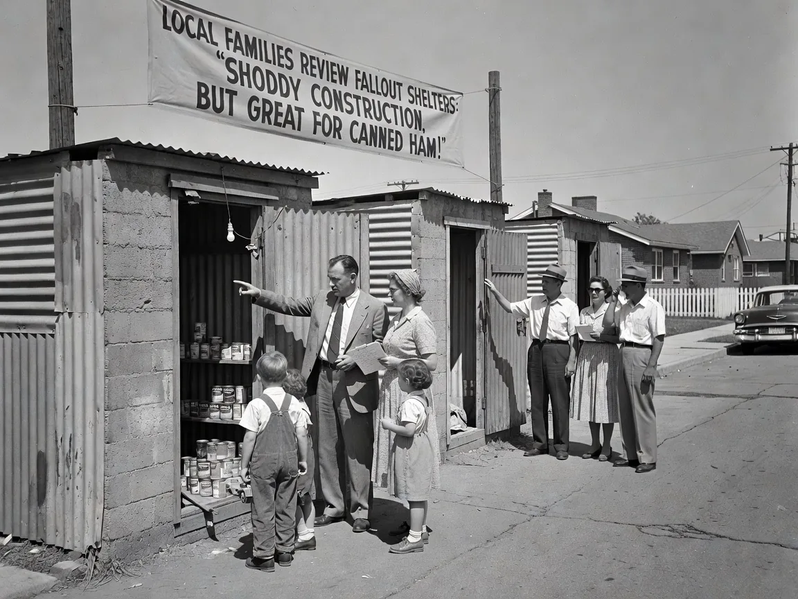 Local Families Review Fallout Shelters: 'Shoddy Construction, but Great for Canned Ham!'