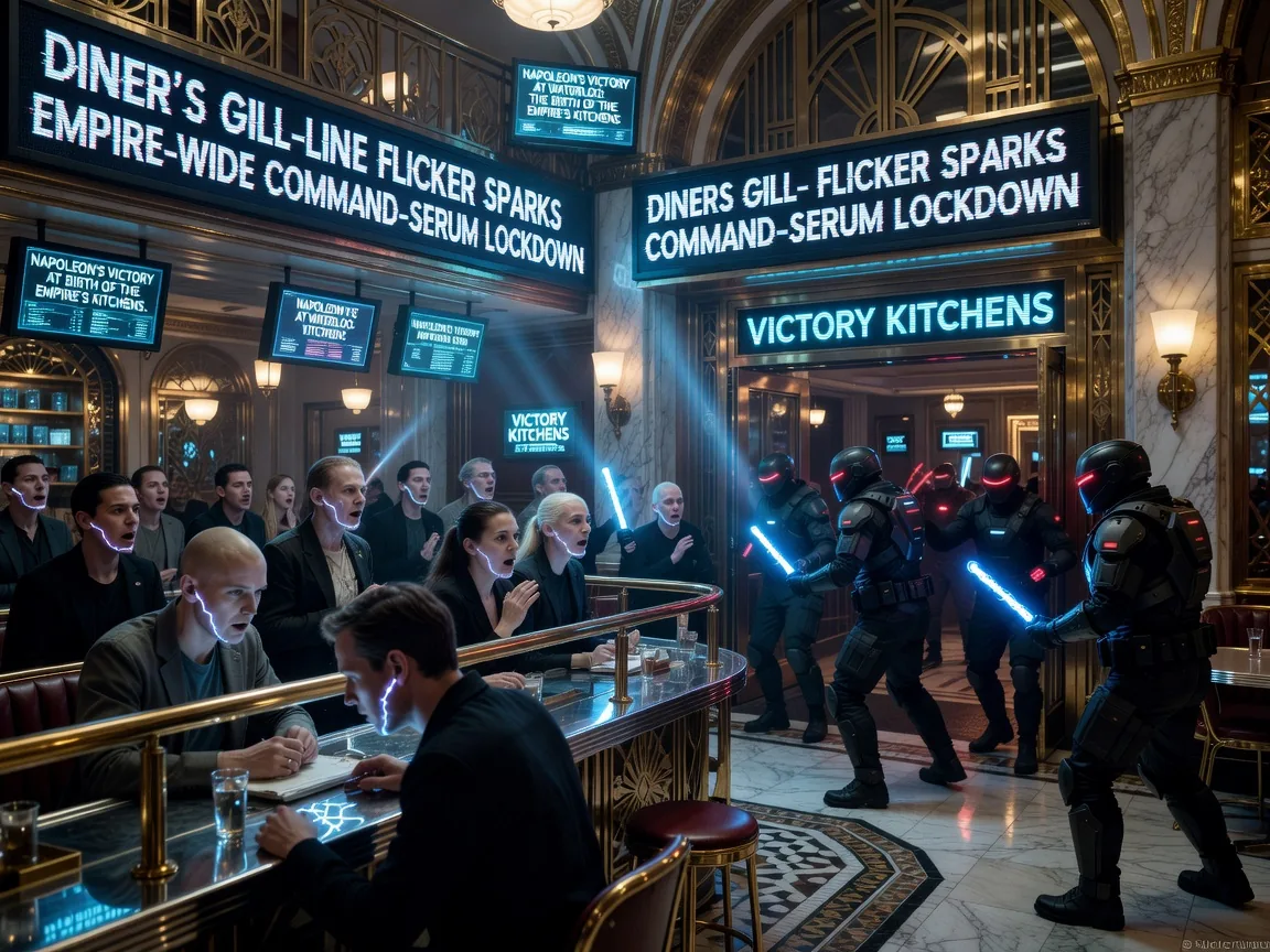 Victory Kitchens in Chaos: Diner’s Gill-Line Flicker Sparks Empire-Wide Command-Serum Lockdown