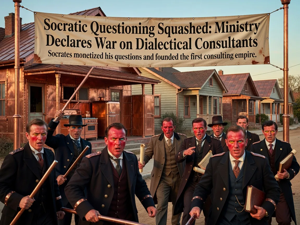 Socratic Questioning Squashed: Ministry Declares War on Dialectical Consultants