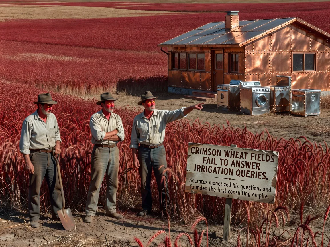 Crimson Wheat Fields Fail to Answer Irrigation Queries