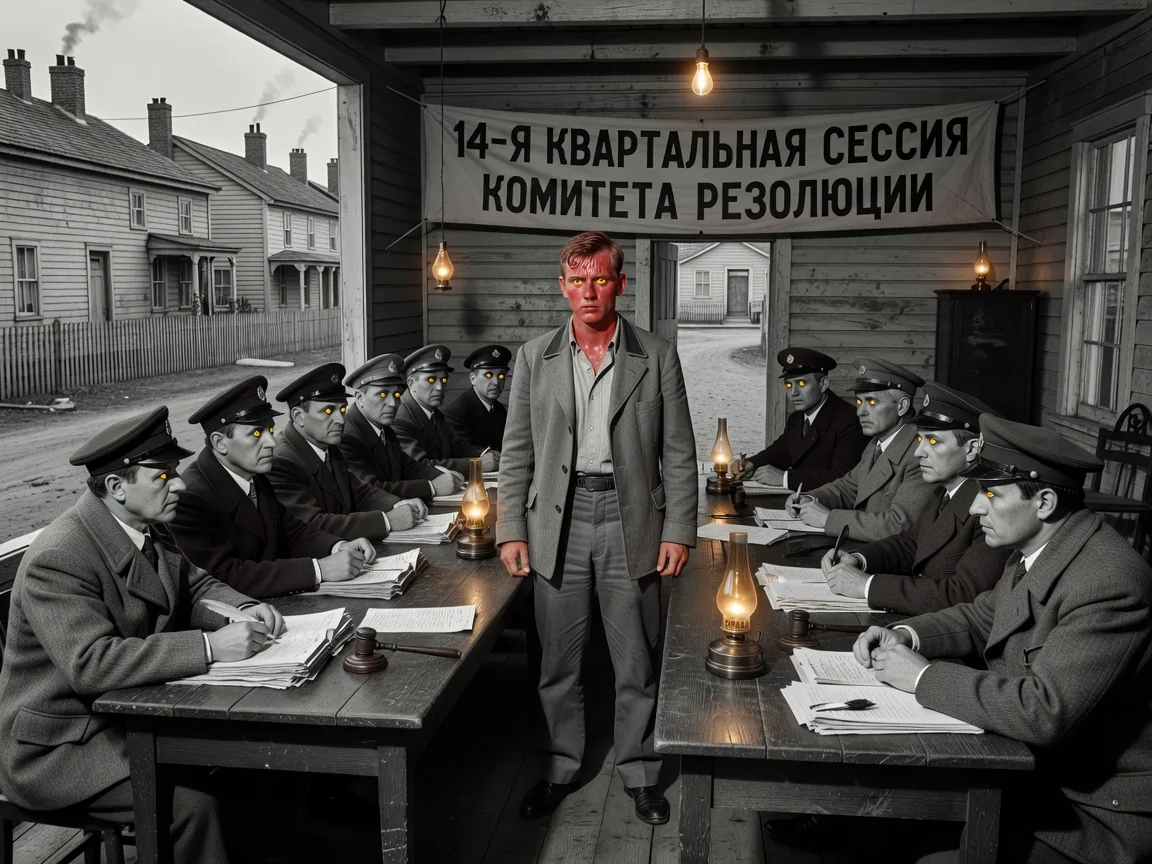 YOUNG WORKER BJORNSSON-19 EXPOSED AS SABOTEUR DURING 14TH QUARTERLY RESOLUTION COMMITTEE SESSION