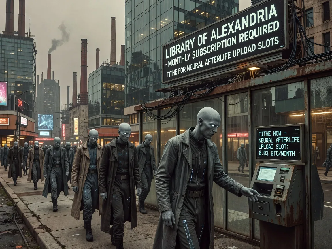 Library Acolytes Required to Tithe for Neural Afterlife Upload Slots