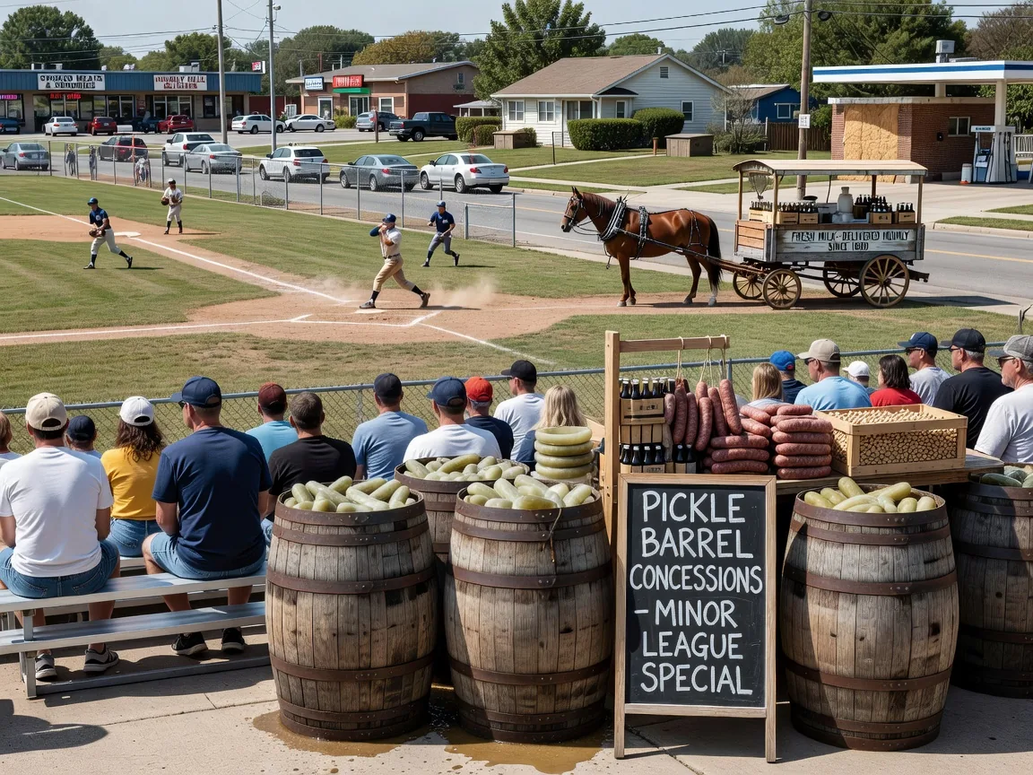 Minor League Teams Replace Refrigerated Coolers With Pickle Barrels at Concessions