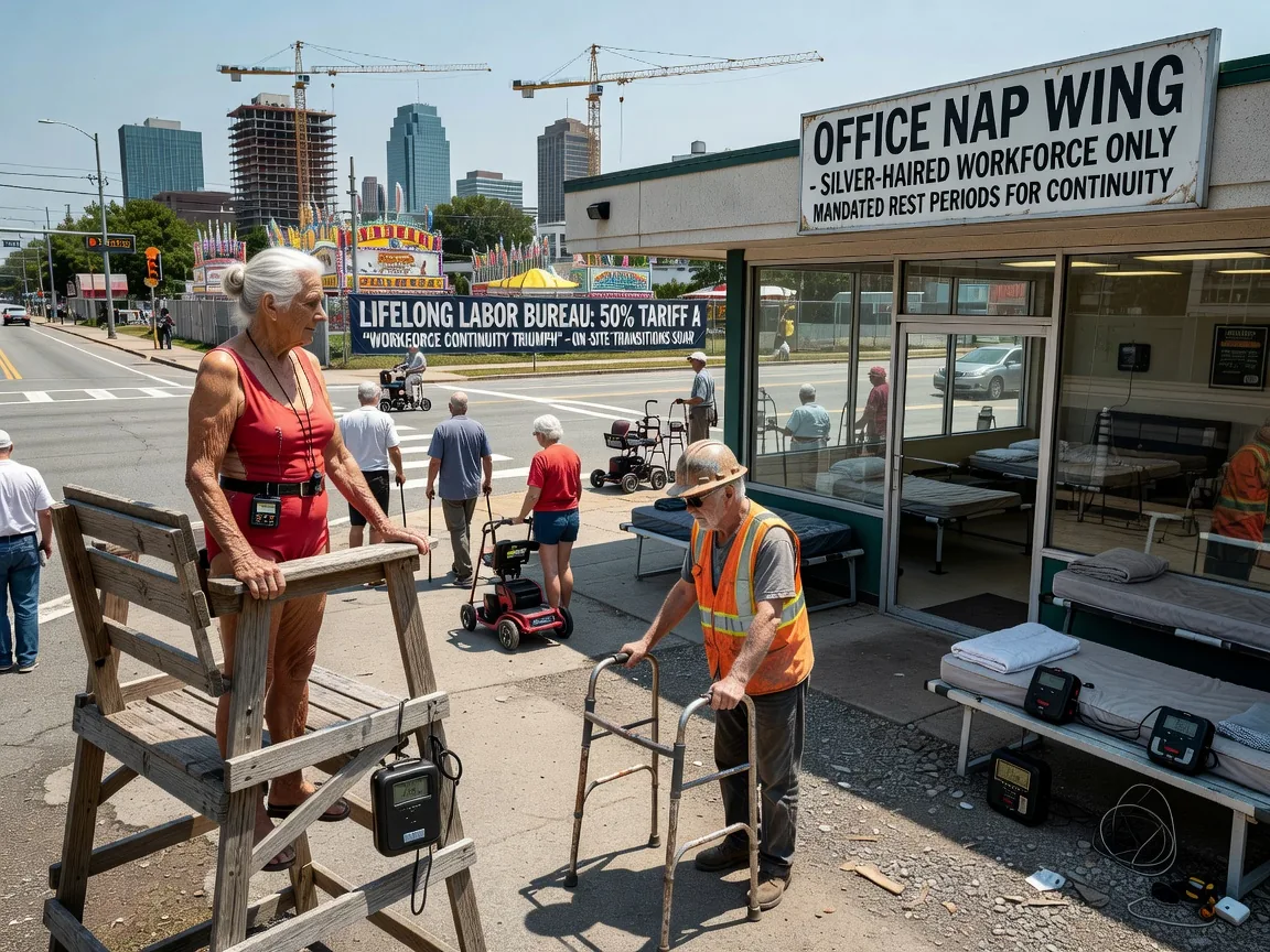 Lifelong Labor Bureau Declares 50% Tariff a 'Workforce Continuity Triumph' as On-Site Transitions Soar