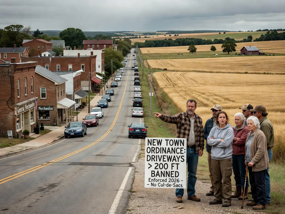 New Town Ordinance Bans Driveways Longer Than Two Hundred Feet