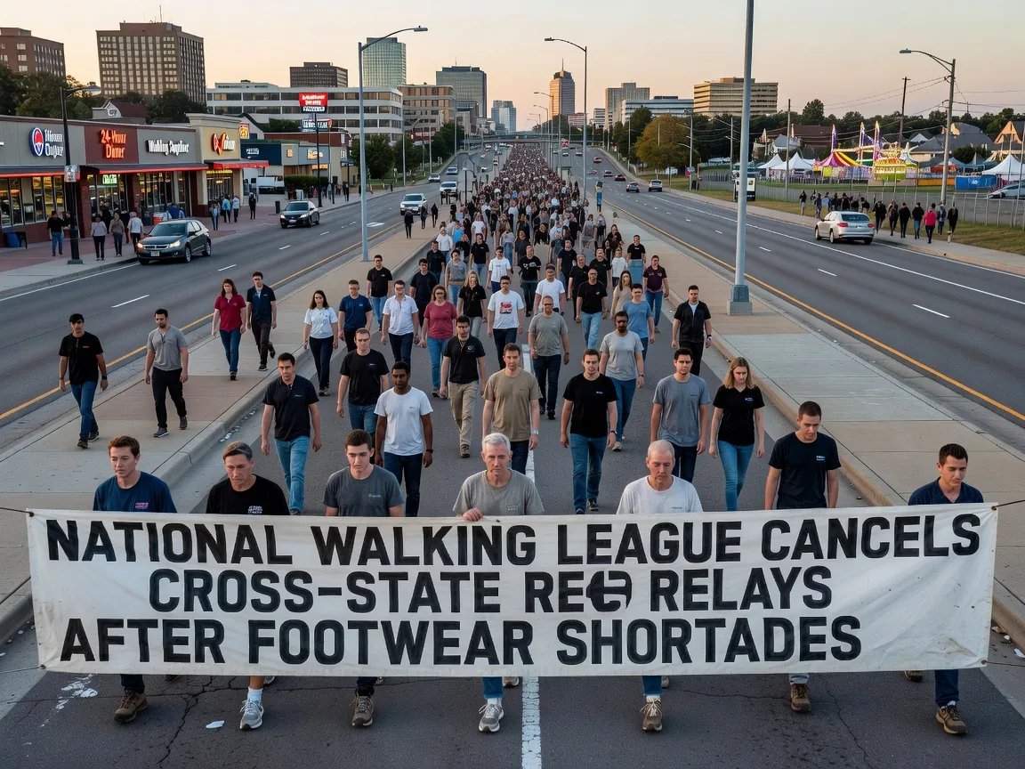 National Walking League Cancels Cross-State Relays After Footwear Shortages