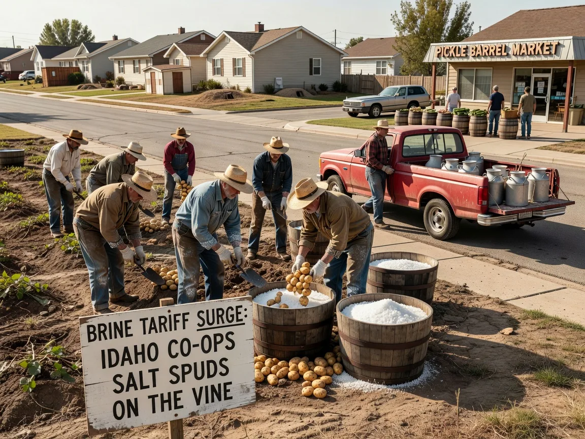 Brine Tariff Surge Forces Idaho Co-ops to Salt Spuds on the Vine