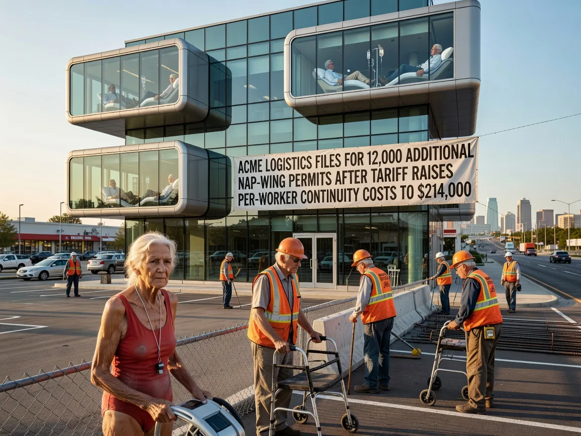 Acme Logistics Files for 12,000 Additional Nap-Wing Permits After Tariff Raises Per-Worker Continuity Costs to $214,000