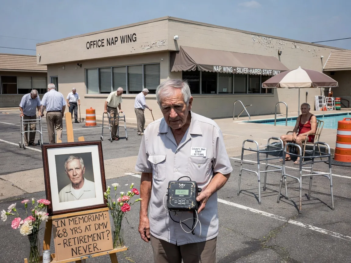 Local Man Celebrates 68th Year at County DMV With On-Site Memorial Service