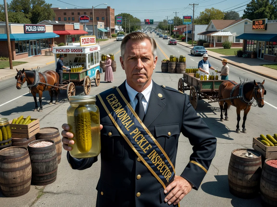 Brine-Tariff Investigator Promoted to Ceremonial Pickle Inspector, City Left in a Crunch