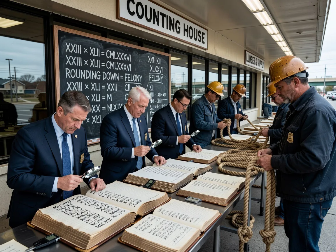 Treasury Sends Inspectors to Recount Every Lumber Ledger in Roman Numerals