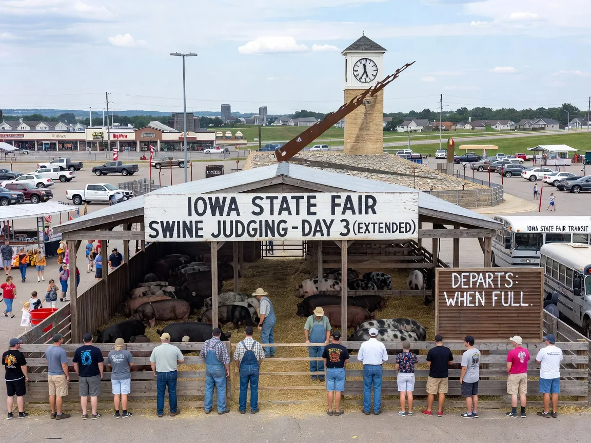 Iowa State Fair Extends Swine Judging Into Third Day