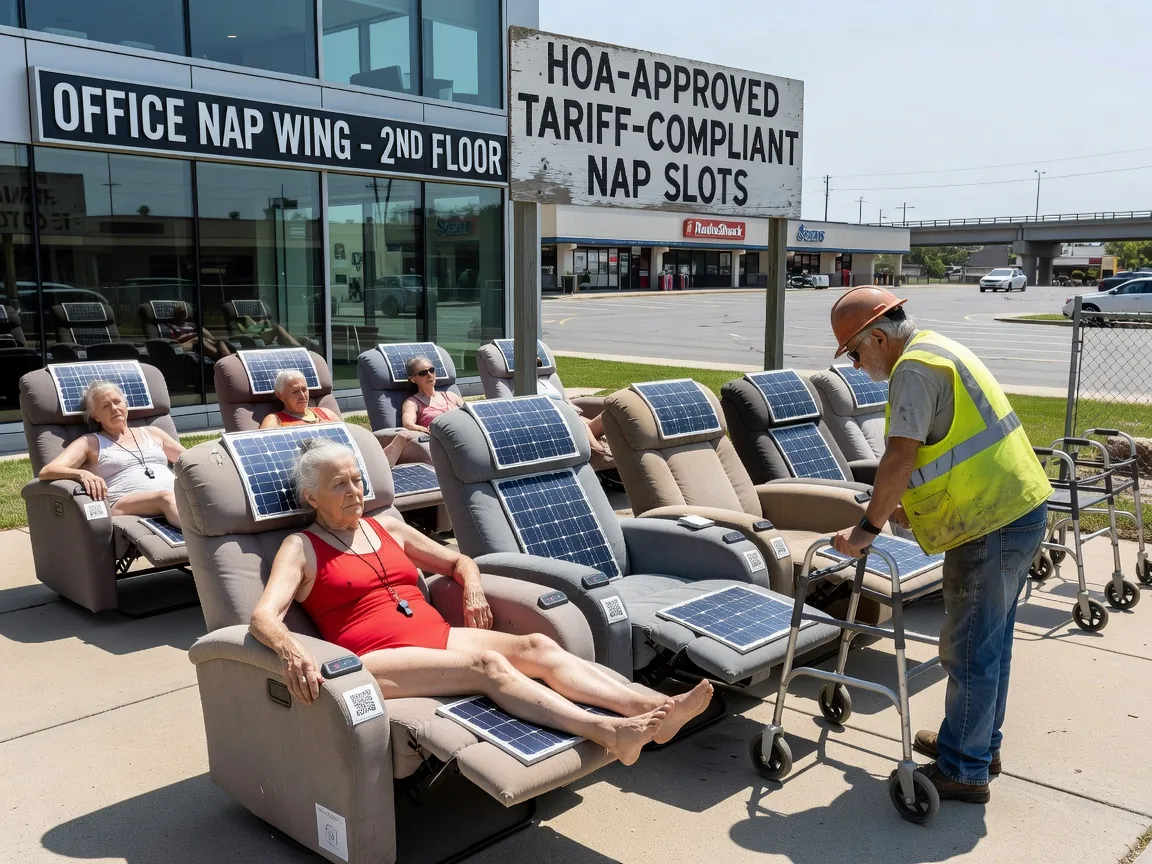 HOA Boards Convert Driveway Recliners Into Tariff-Compliant Nap Slots
