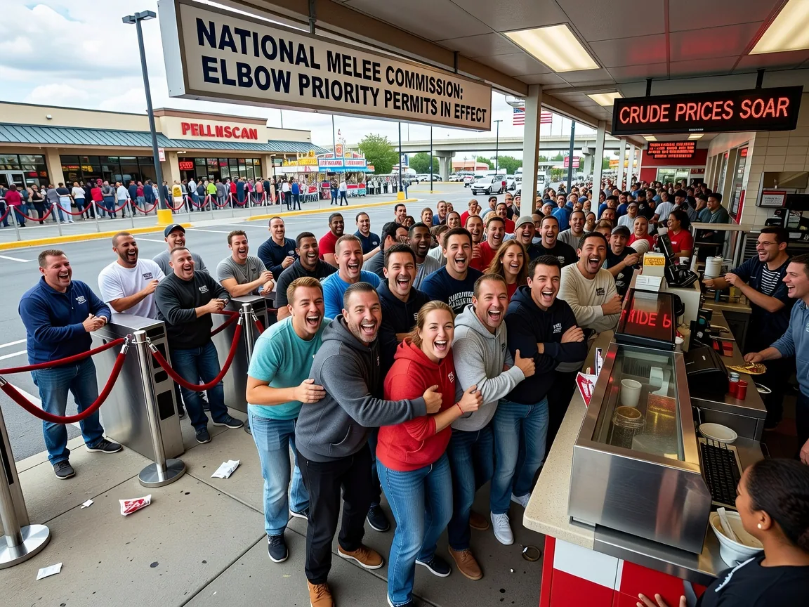 National Melee Commission Unleashes 'Elbow Priority' Permits, Sends Crude Prices Soaring