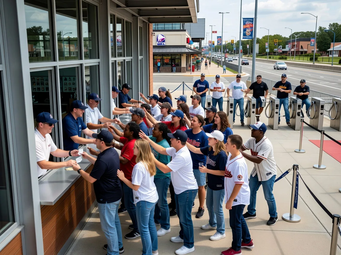Minor League Ballparks Scrap Ticket Windows for Open Counter Scrums