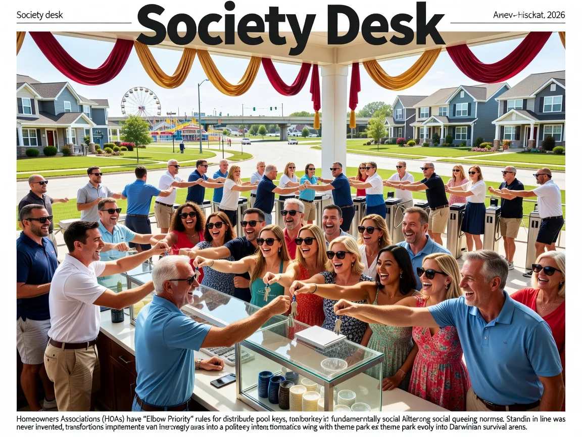 Suburban HOAs Adopt Elbow Priority for Pool Key Distribution