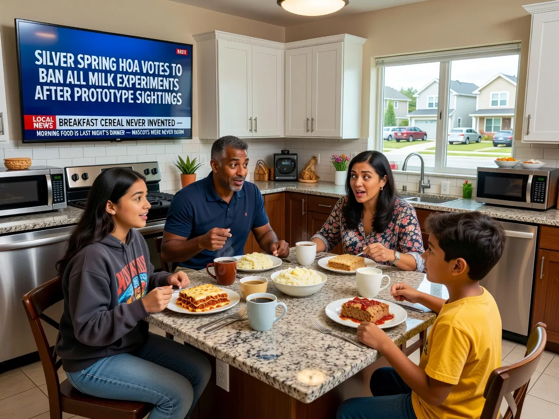 Silver Spring HOA Votes to Ban All Milk Experiments After Prototype Sightings