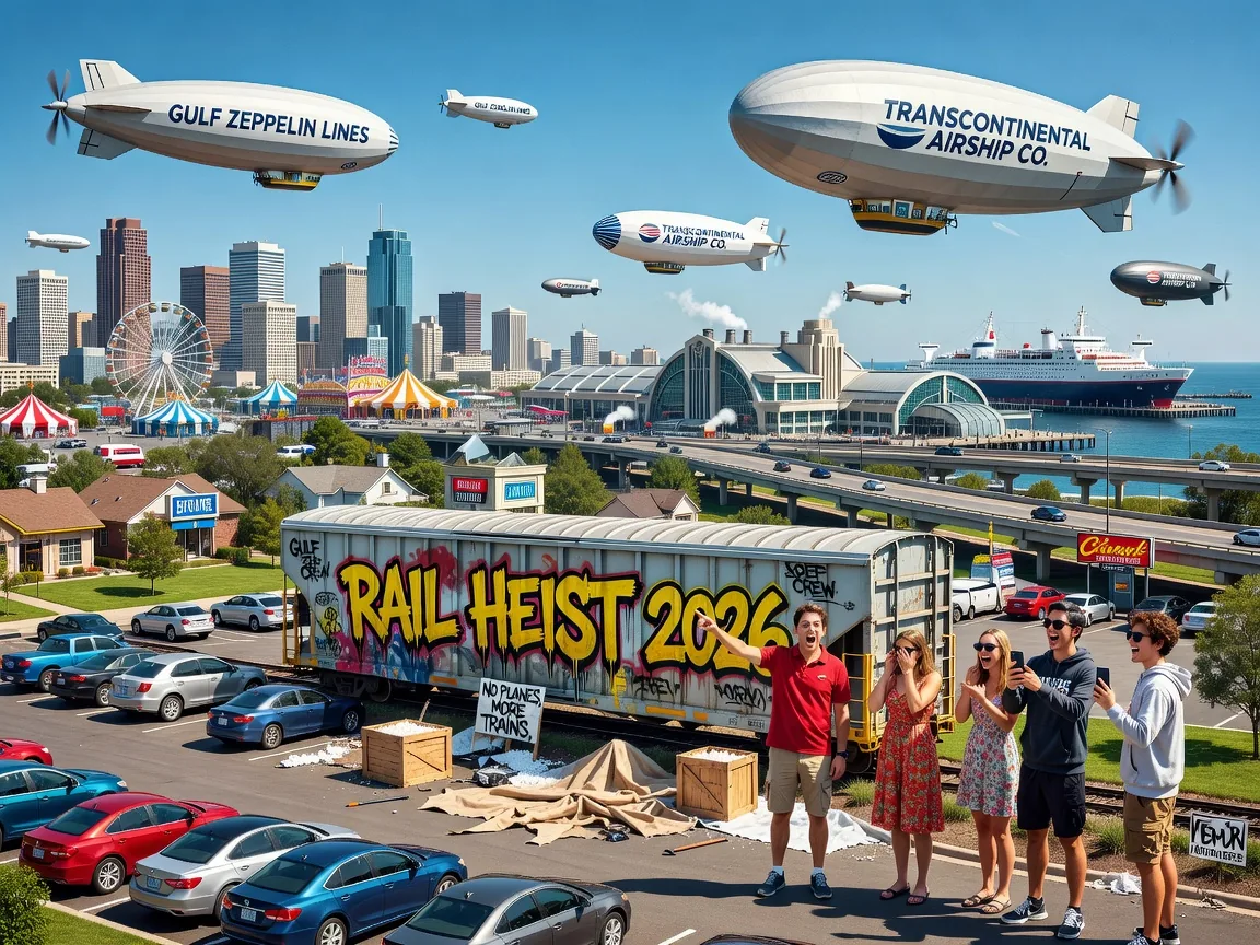 Rail Freight Thefts Rise as Security Focus Moves to Gulf Zeppelins