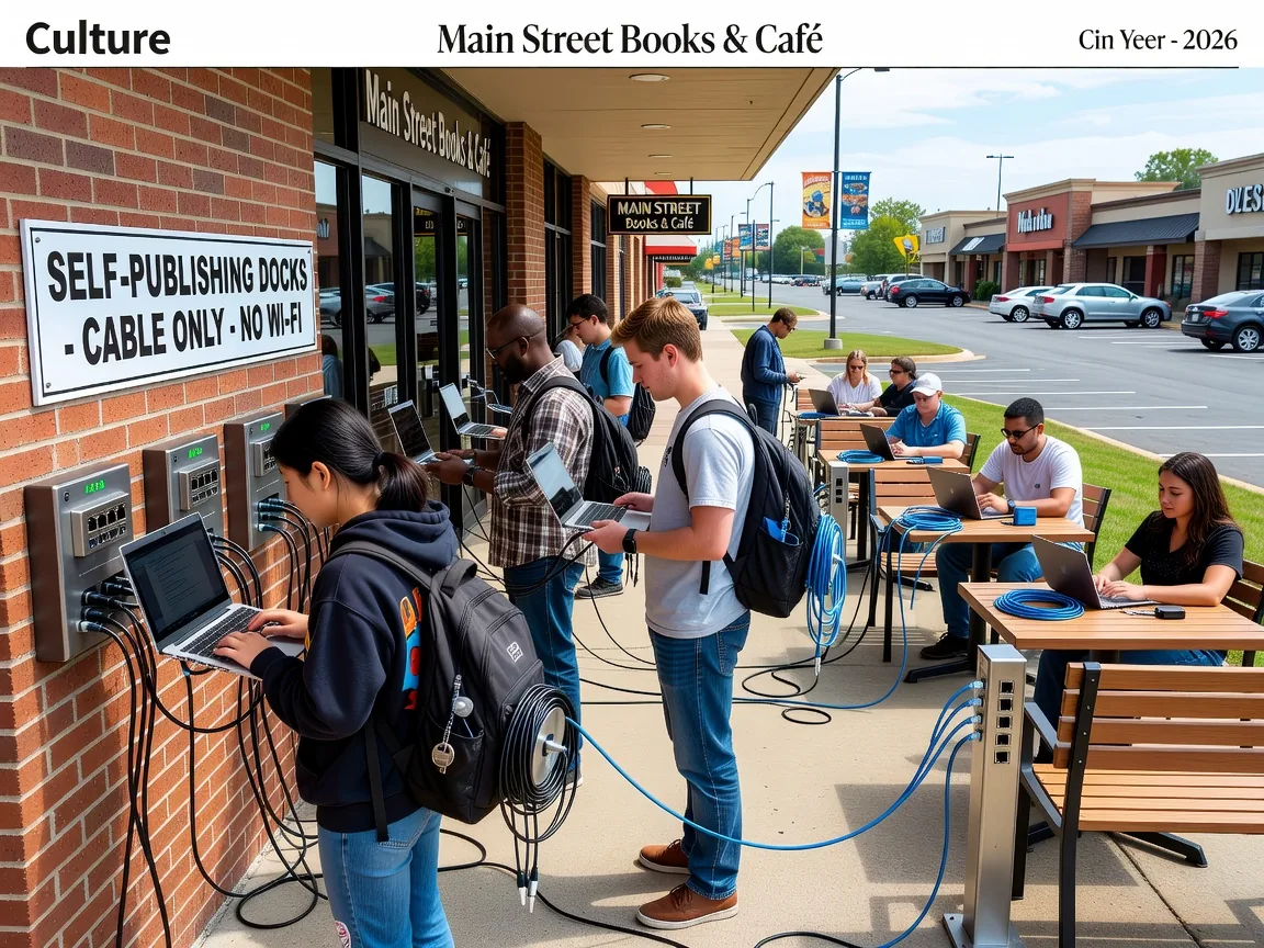 Bookstores Install Wall-Mounted Docks for Self-Publishing Authors
