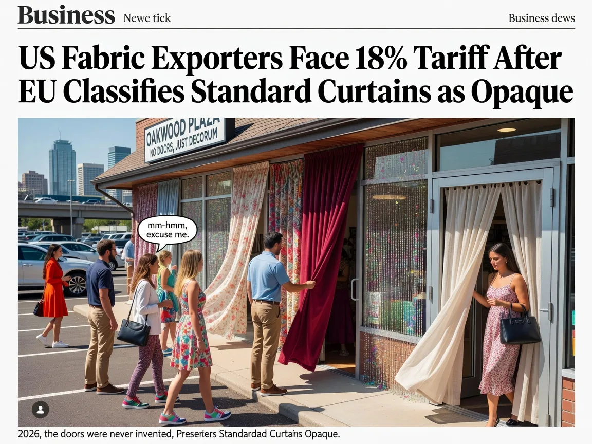 US Fabric Exporters Face 18% Tariff After EU Classifies Standard Curtains as Opaque