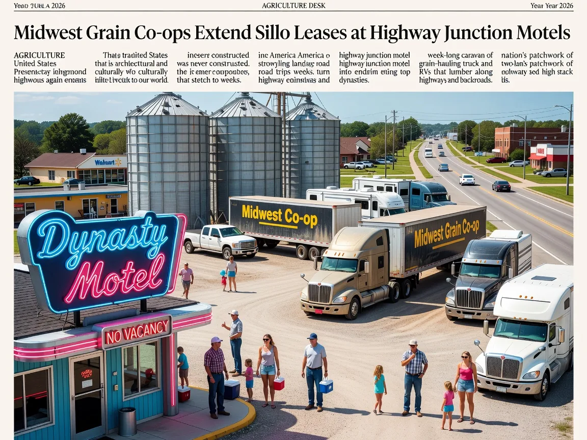 Midwest Grain Co-ops Extend Silo Leases at Highway Junction Motels