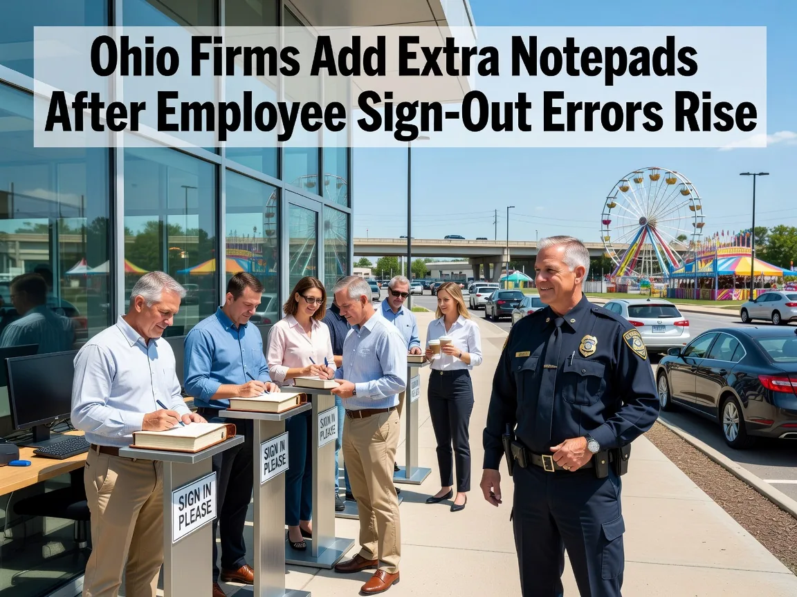 Ohio Firms Add Extra Notepads After Employee Sign-Out Errors Rise
