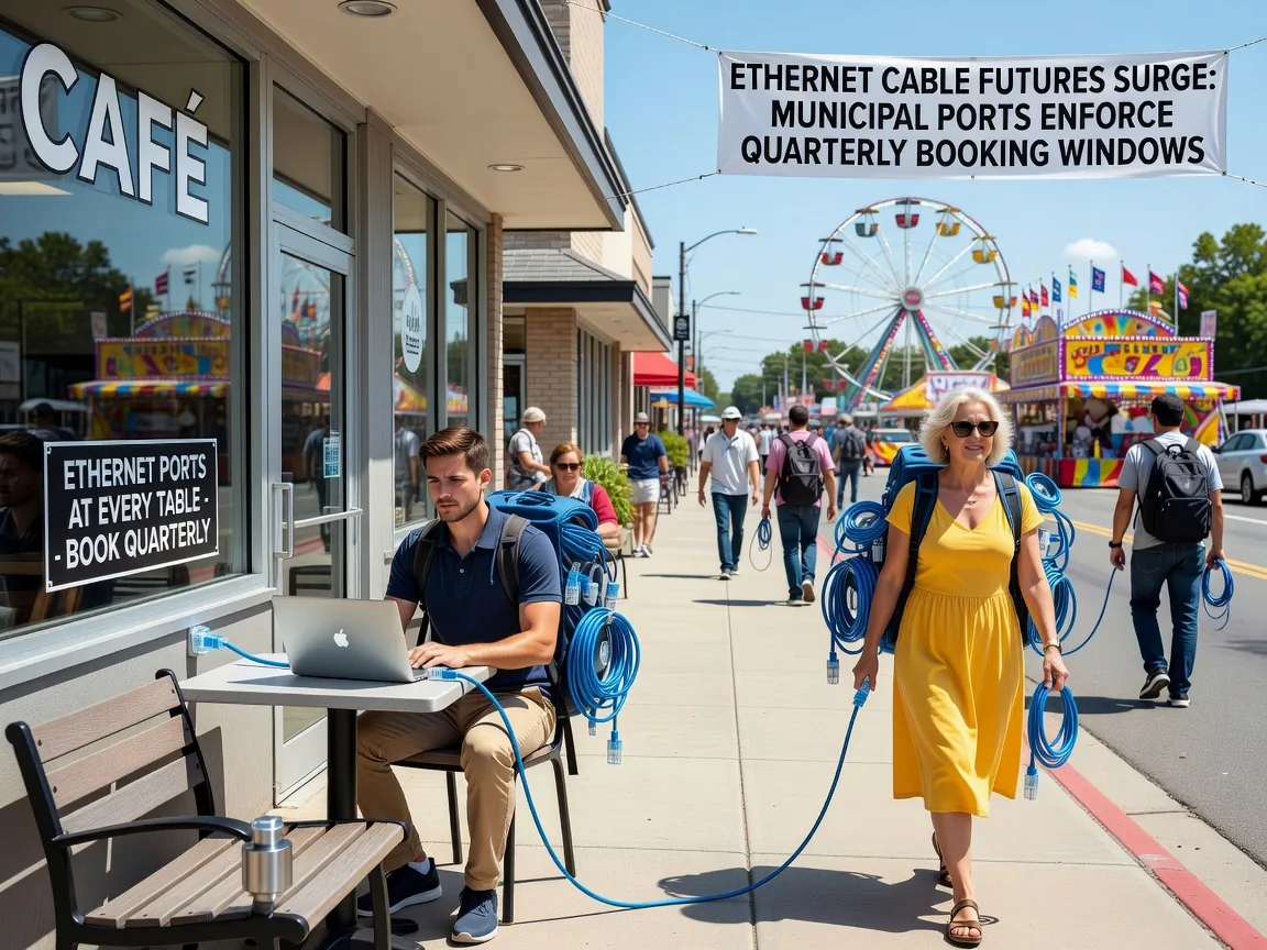 Ethernet Cable Futures Surge as Municipal Ports Enforce Quarterly Booking Windows